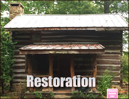 Historic Log Cabin Restoration  Godwin, North Carolina